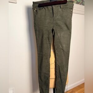 Liverpool Los Angeles suede like dark green skinny pants size 2/26